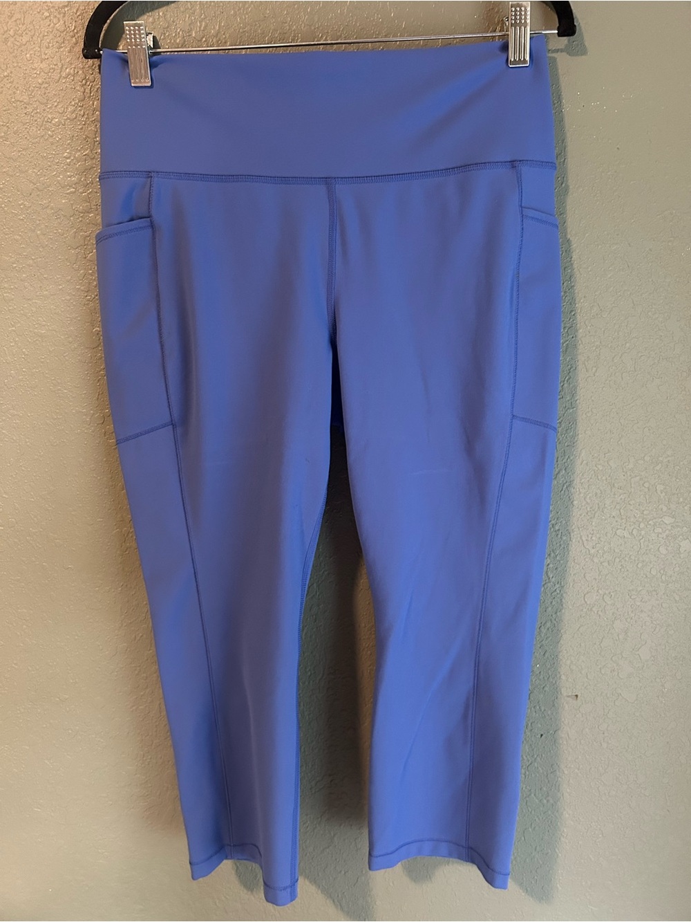 RBX blue polyester & spandex capri leggings size XL #activewear #workout